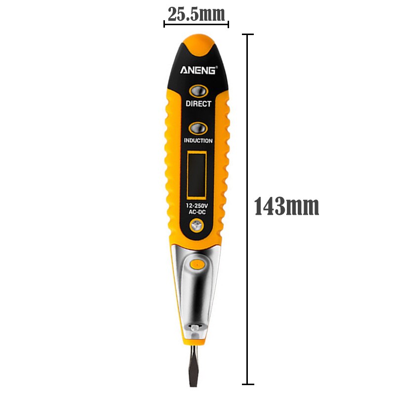 AC DC 12-250V Digital Test Pencil Non-contact Electric Tester Intelligent Induction Circuit Detection Electrician Tools: b