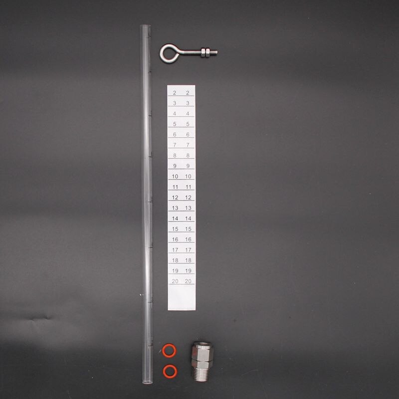 Pc rør homebrew kedel kigle måler kit -1/2 "mpt brygger 1/2 " polycarbonat slange