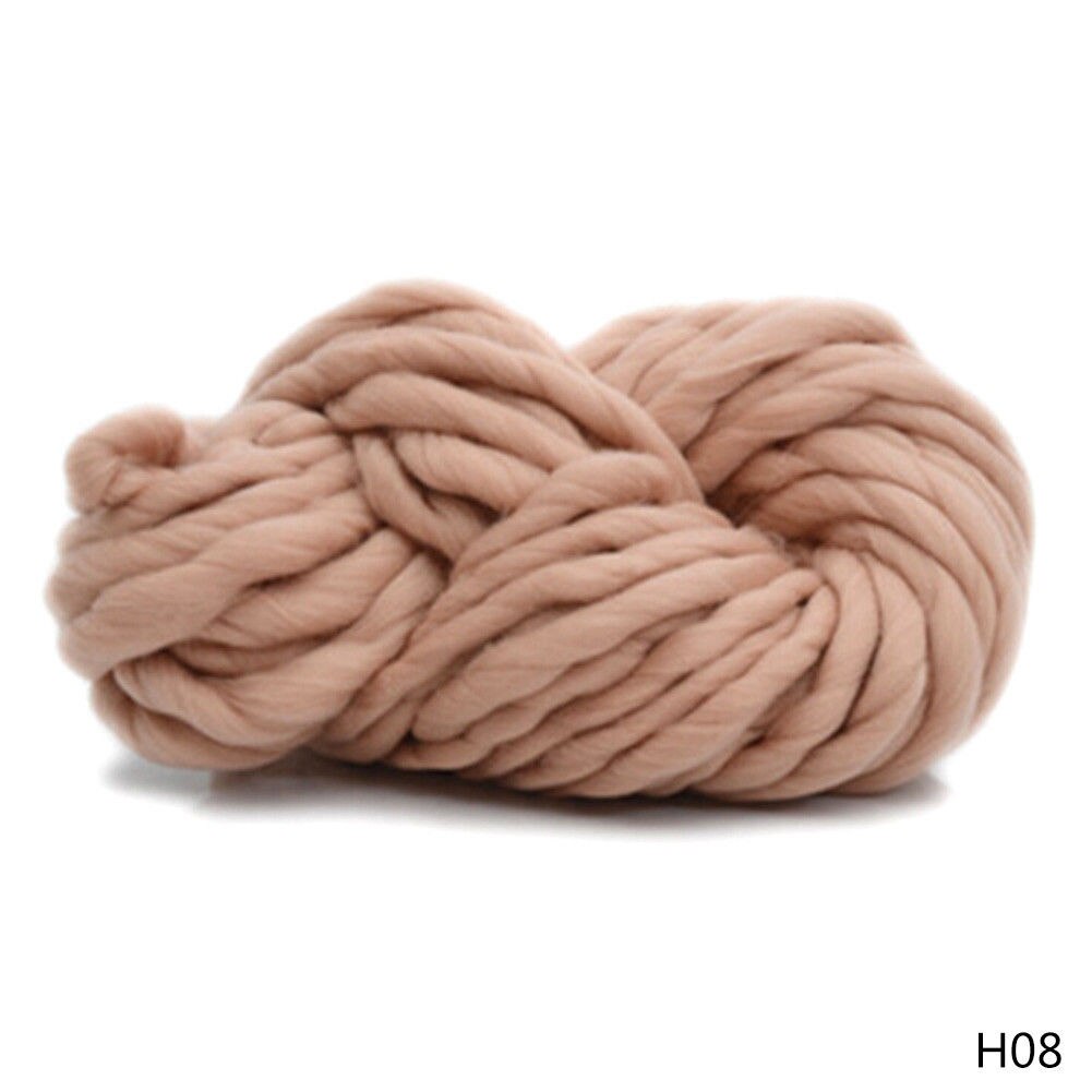 Chunky Wol Garen Super Zachte Omvangrijk Arm Breien Wol Roving Haken Diy Arts Ambachten Accessoires: Bruin