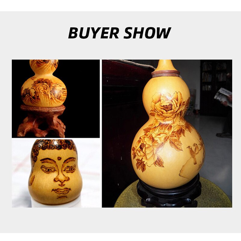 30W Electric Soldering Iron Pen Wood Burning Pen Set Pencil Burner With Brass Tips and Accessories Diy Tools Burning Brush