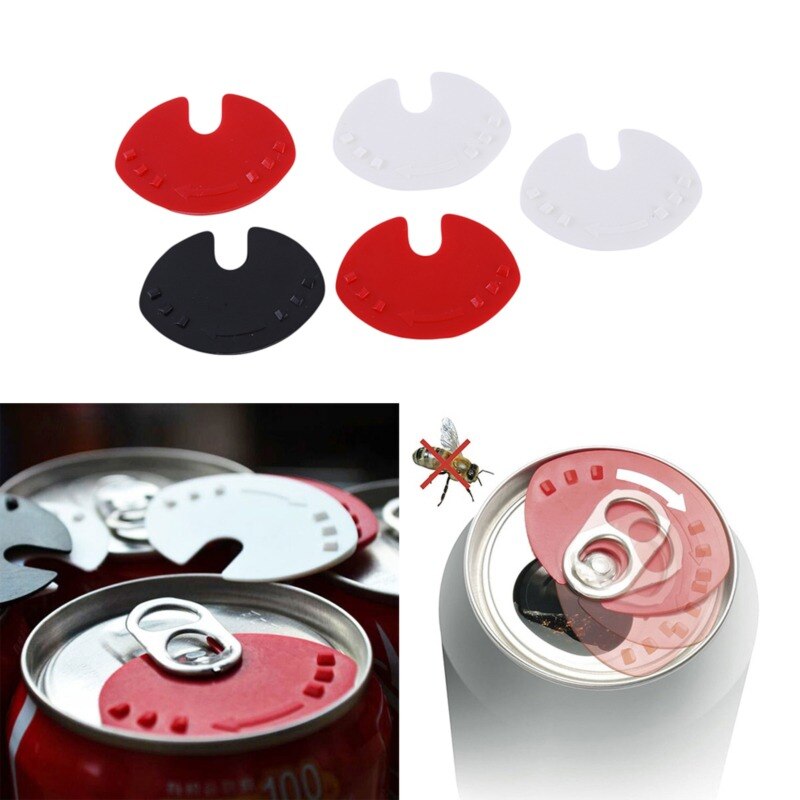 5pcs Can Convert Soda Savers Tops Snap On Cold Beverage Leakproof Can Caps Can Lid Dust Free Sealer Cup Accessories