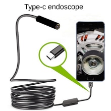 Tipo-C Android 5,5/7mm HD Industrial endoscopio Auto de cámaras de endoscopio impermeable sonda