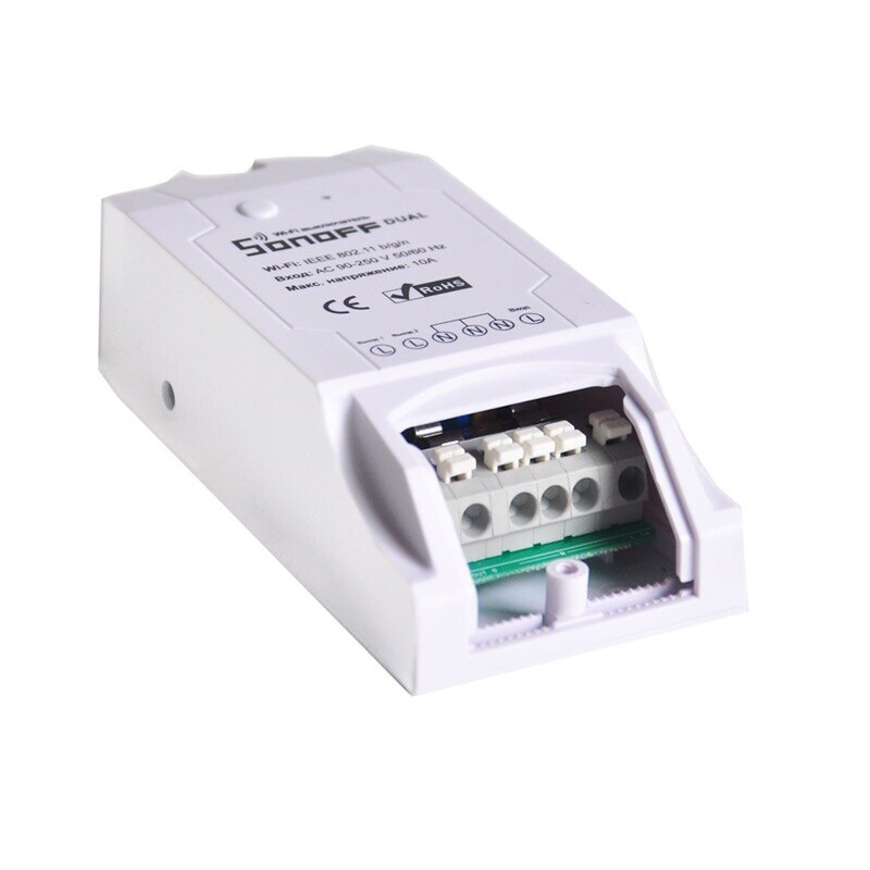 Sonoff Dual R2 Itead Samrthome Draadloze Wifi Schakelaar Diy Module Smart Home Timing Sonoff Schakelaar Compatibel Met Alexa Google Thuis