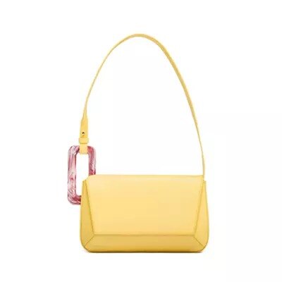 Spring Summer Long Panelled Flap Luxury Acrylic Shoulder Messenger Bag Clutch Party Bag Female Handbags: Yellow