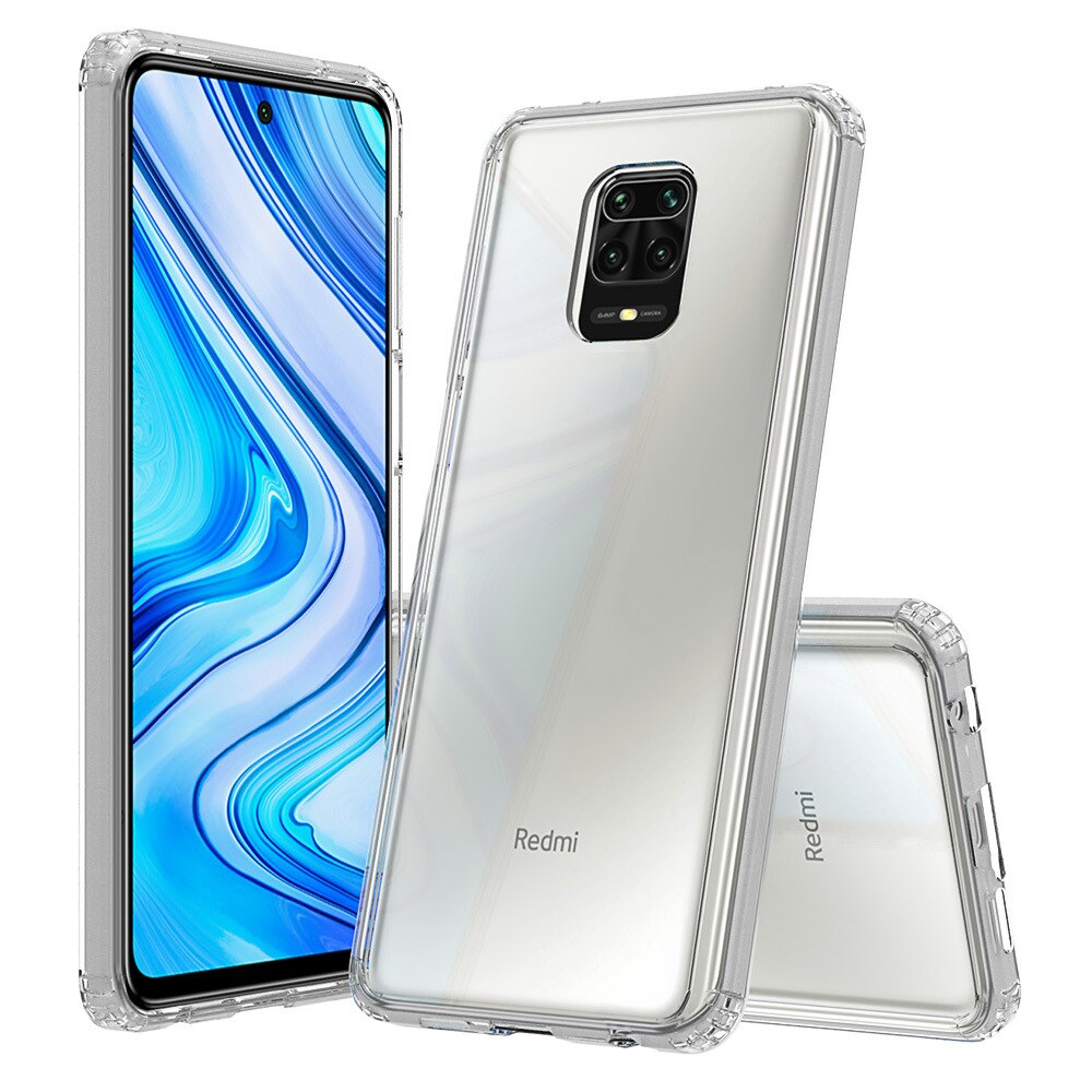 Pour Xiaomi Redmi Note 9 Pro étui cristal hybride pare-chocs clair étui de téléphone pour Xiaomi Redmi Note 9s / Note 9 Pro Max couverture acrylique