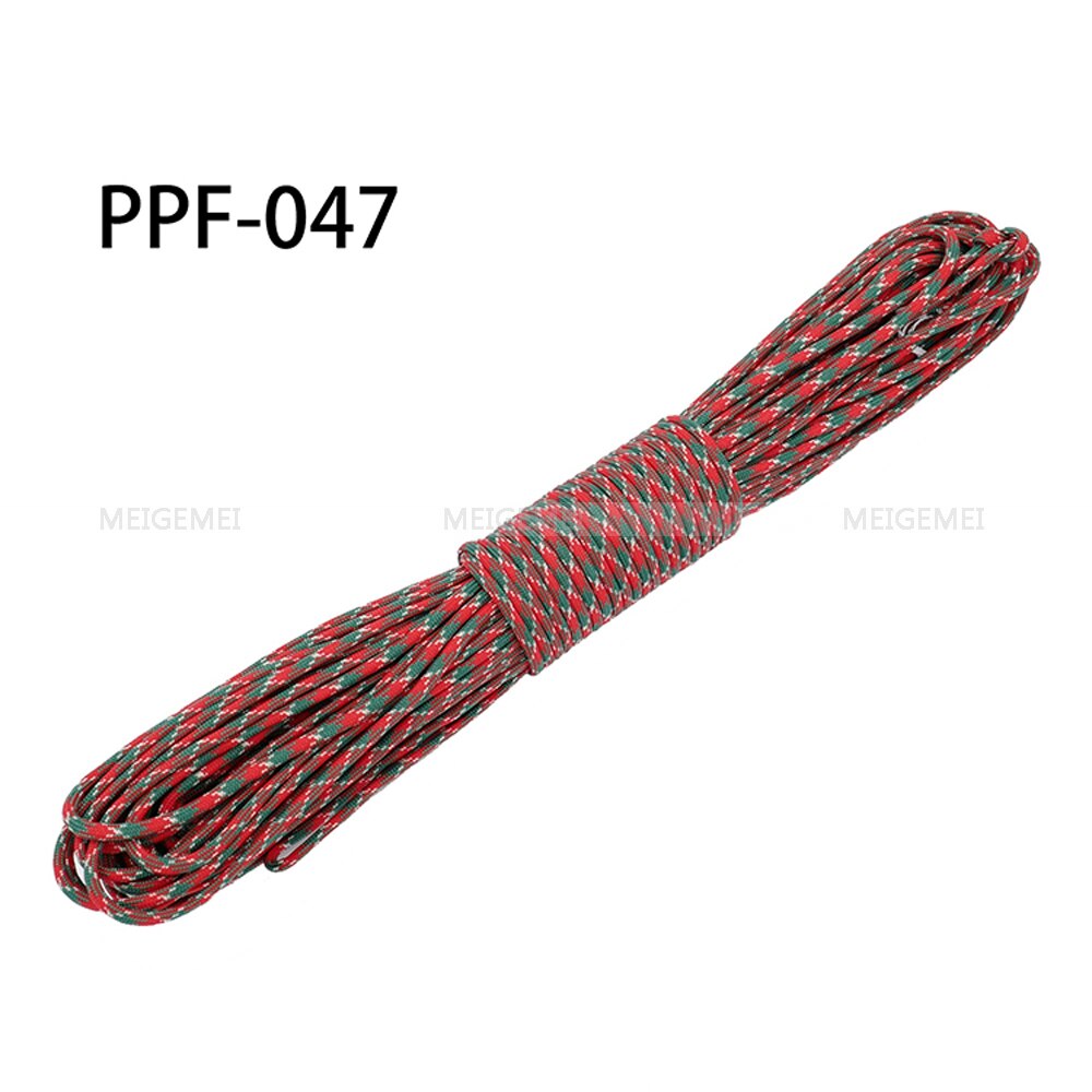 1pcs Christmas Series 550 Paracord Parachute Cord Lanyard Mil Spec Type III 7 Strand Core 100 FT Christmas