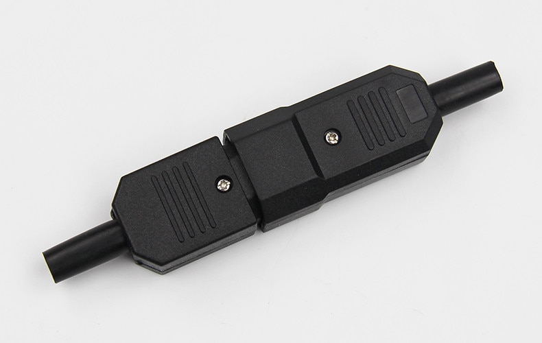 IEC Gerade Kabel Stecker Stecker 10A 250V Schwarz weibliche und männliche Stecker Kabelmontage Power Stecker 3 pin AC Buchse