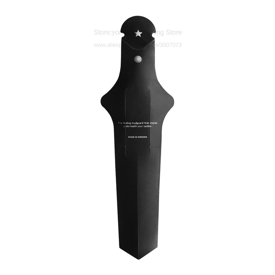 Guardabarros para sillín de bicicleta, guardabarros trasero para bicicleta de montaña, guardabarros trasero, ala de plástico para sillín de ciclismo, piezas de enduro: Negro