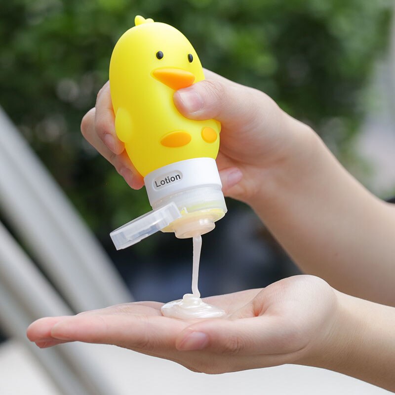 Flacon Portable réutilisable en Silicone 60/80/90/100 ML | Flacons vides de voyage, Gel de shampooing, sous-bouteille, Tube à presser