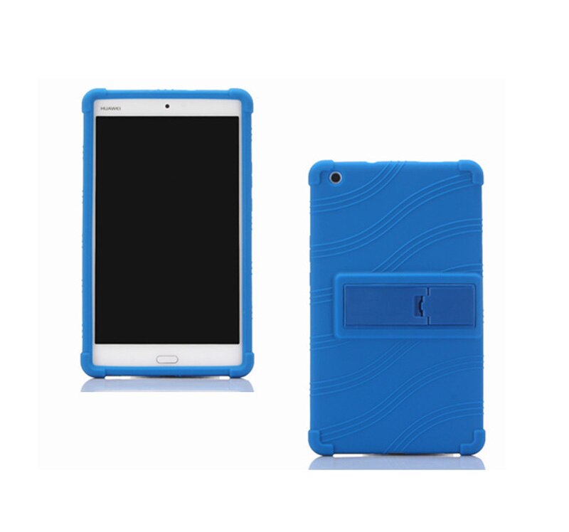 Coque arrière en Silicone souple pour Huawei MediaPad M3 Lite, étui mince pour tablette de 8 pouces, 8.0, CPN-L09, CPN-W09, CPN-AL00: dark blue
