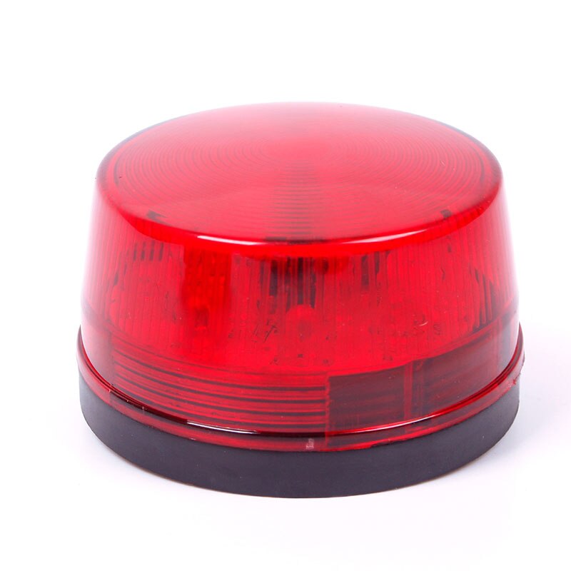 12v sikkerhedsalarm strobesignal sikkerhedsadvarsel blinkende led-lampe 90s/ minut trafikalarm signallampe blå / rød / gul: Rød