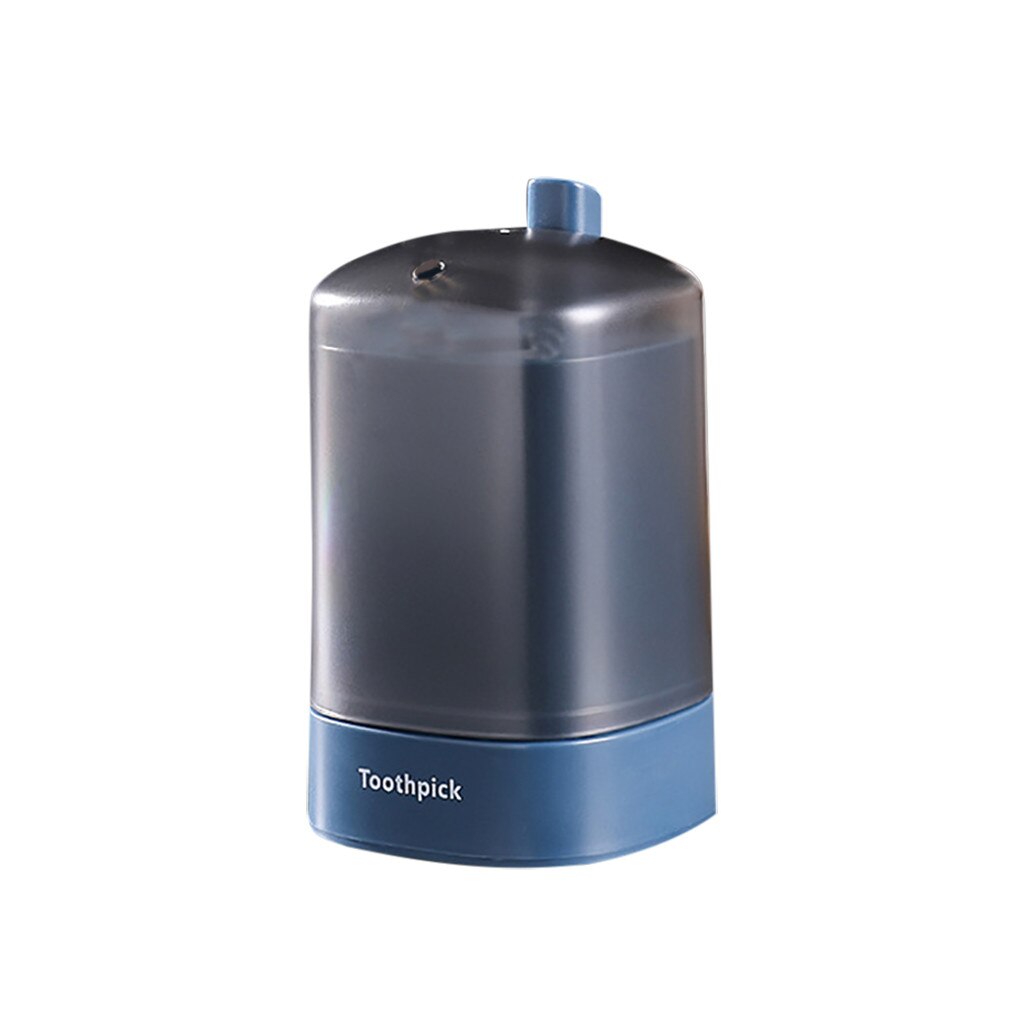 38# Automatic Pop-up Toothpick Box Holder Container Portable Toothpick Dispenser Home Automatic Non Touch Toothpick Holders: Blue 