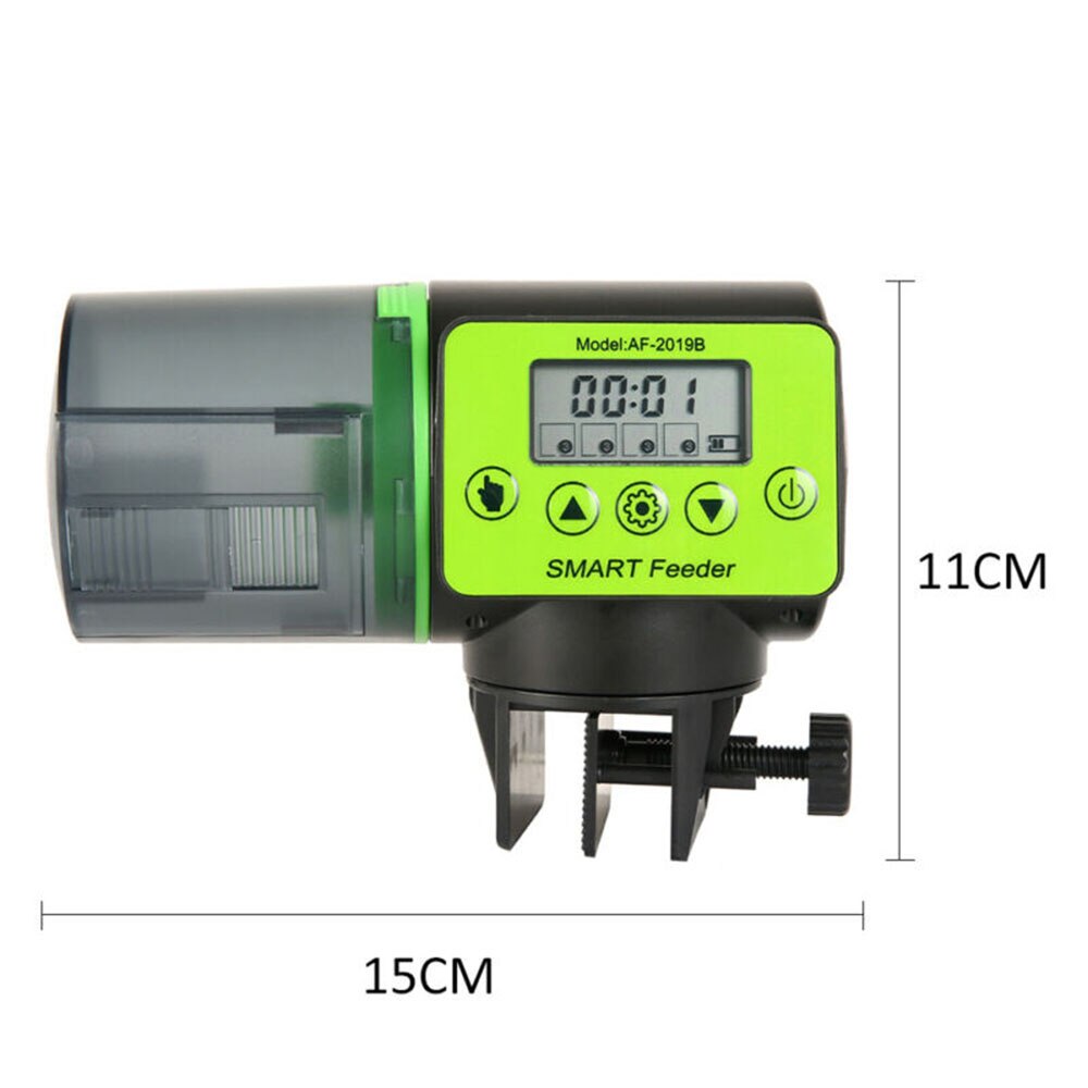 Timer Fish Feeder Digital Automatic Pond Koi Fish Timer Auto Food Dispenser Portable Fish Feeder Tools Approx 11*15cm