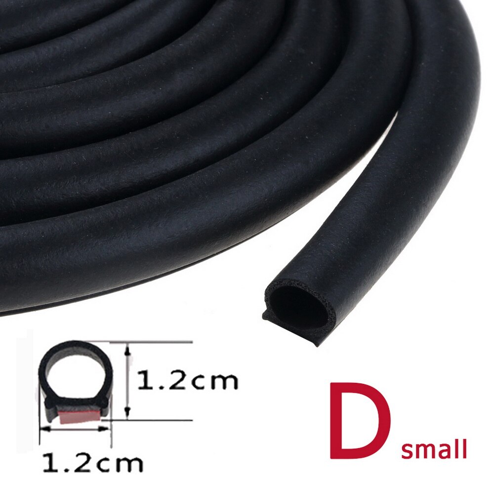 2 Meters 3M Adhesive Automotive EPDM Rubber Seal Strip Noise Insulation Door Seal for Car Window Door Engine trunk edge