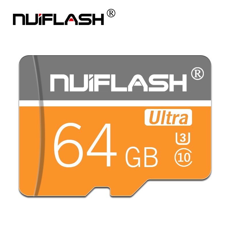 Nuiflash Micro Sd 128Gb 64Gb 32Gb 16Gb 80 Mb/s Tf Usb Flash Geheugenkaart Microsd 8Gb/48 Mb/s Class10: 64GB