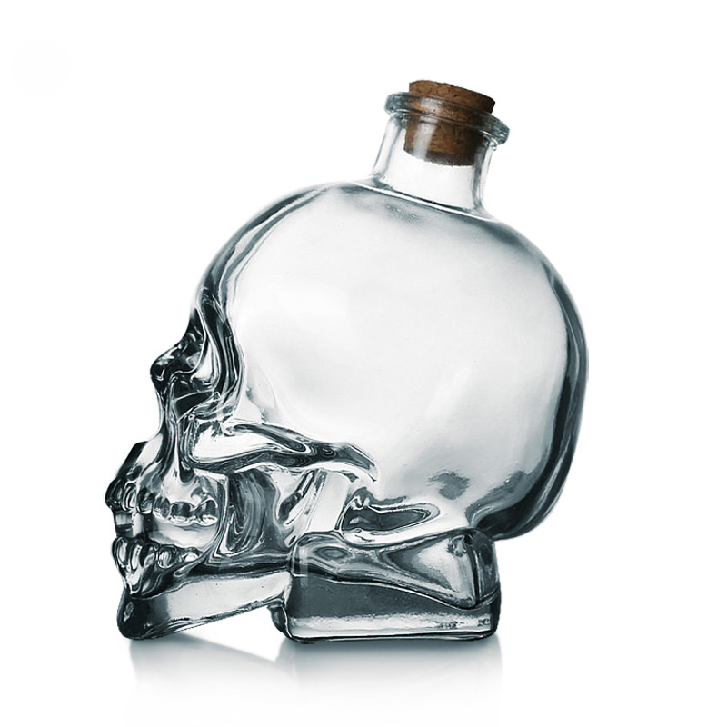 Crystal Skull Head Shot Glass Party Transparent Champagne Cocktails Beer Coffee Wine Bottle Doomed Drinkware Bar Tools: 200ml