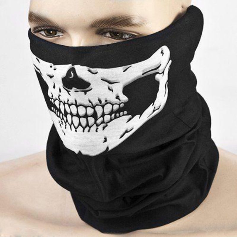 Männer unisex nahtlose multifunktions magie schal Grusel schädel Skelett drucken reiten winddicht rohr Turban Turban schal