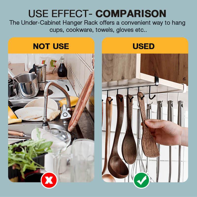6 haken Metall Gestell Halfter Unter Regal Becher Tasse Schrank Küche Veranstalter Hängen Gestell Halfter Aceessories Werkzeug