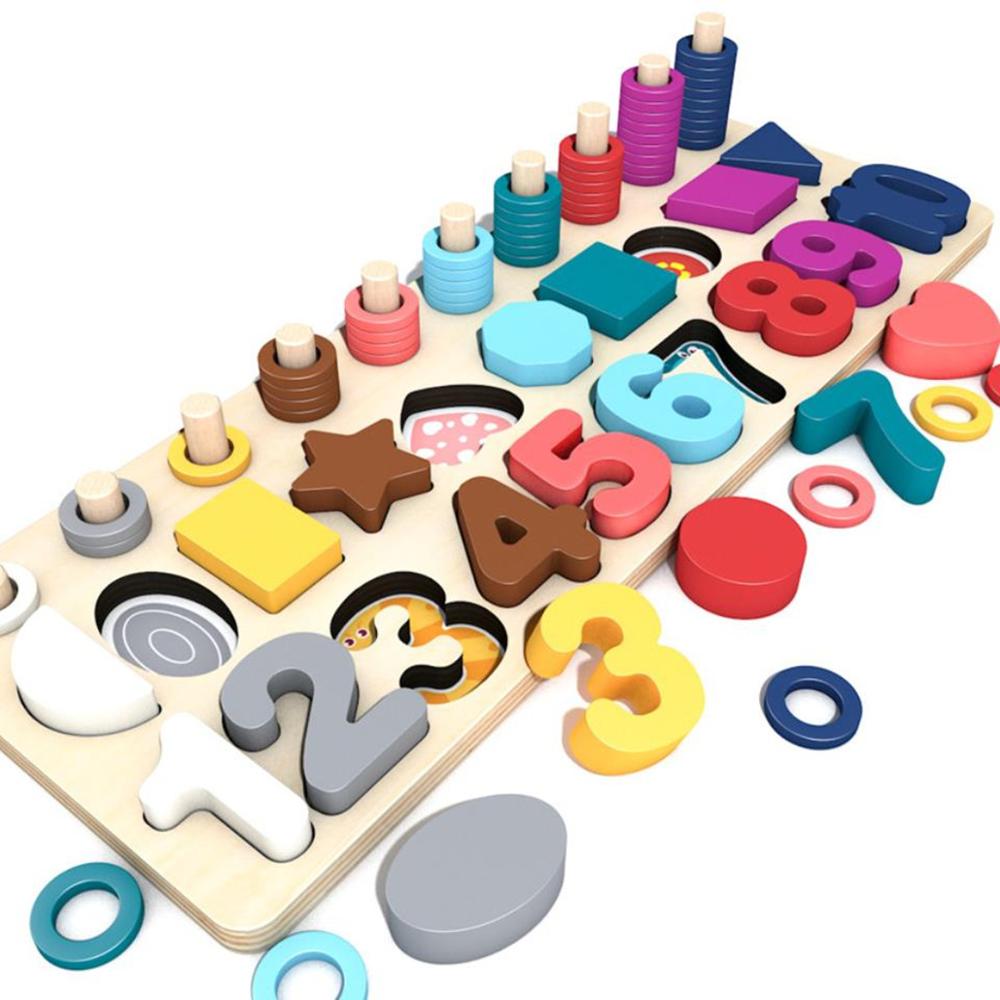Bigjigs Holz-Zahlentafel 1-100 – 100 Bunte Zahlensteine, Aus Nachhaltigem Holz | Lernspielzeug Für Kinder Ab 3 Jahren
