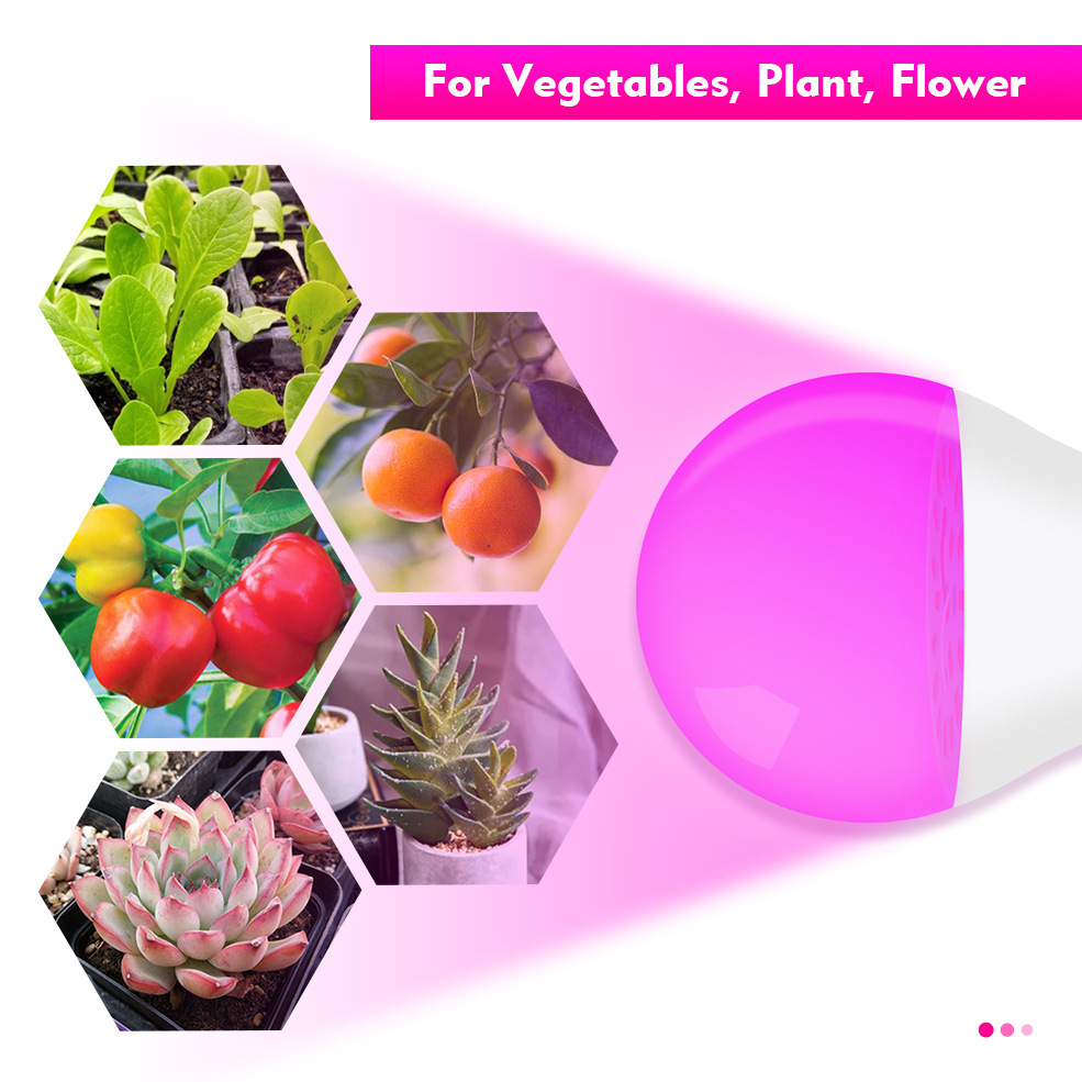 LED Grow Light Bulb 18leds Full Spectrum 7W 9W E27 B22 Led Growing Bulbs For Indoor Hydroponics Flowers Plants LED Growth Lamp