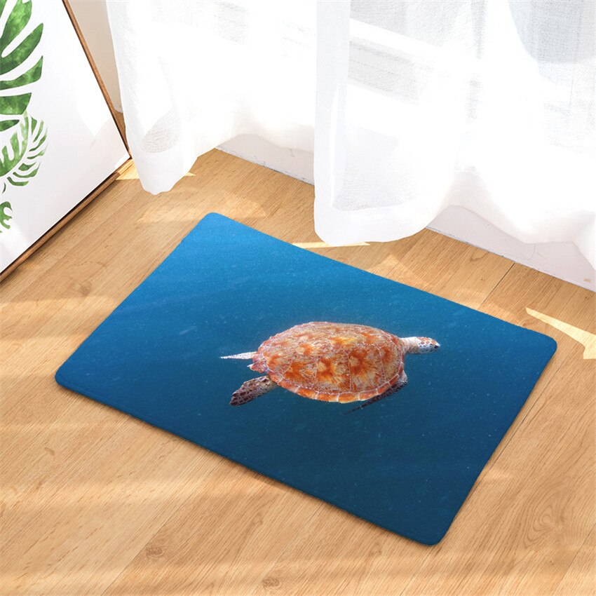 1Pc 40X60Cm Sea Turtle Home Badmat Antislip Badkamer Tapijt Zachte Mat Keuken Wc floor Decor Kerst