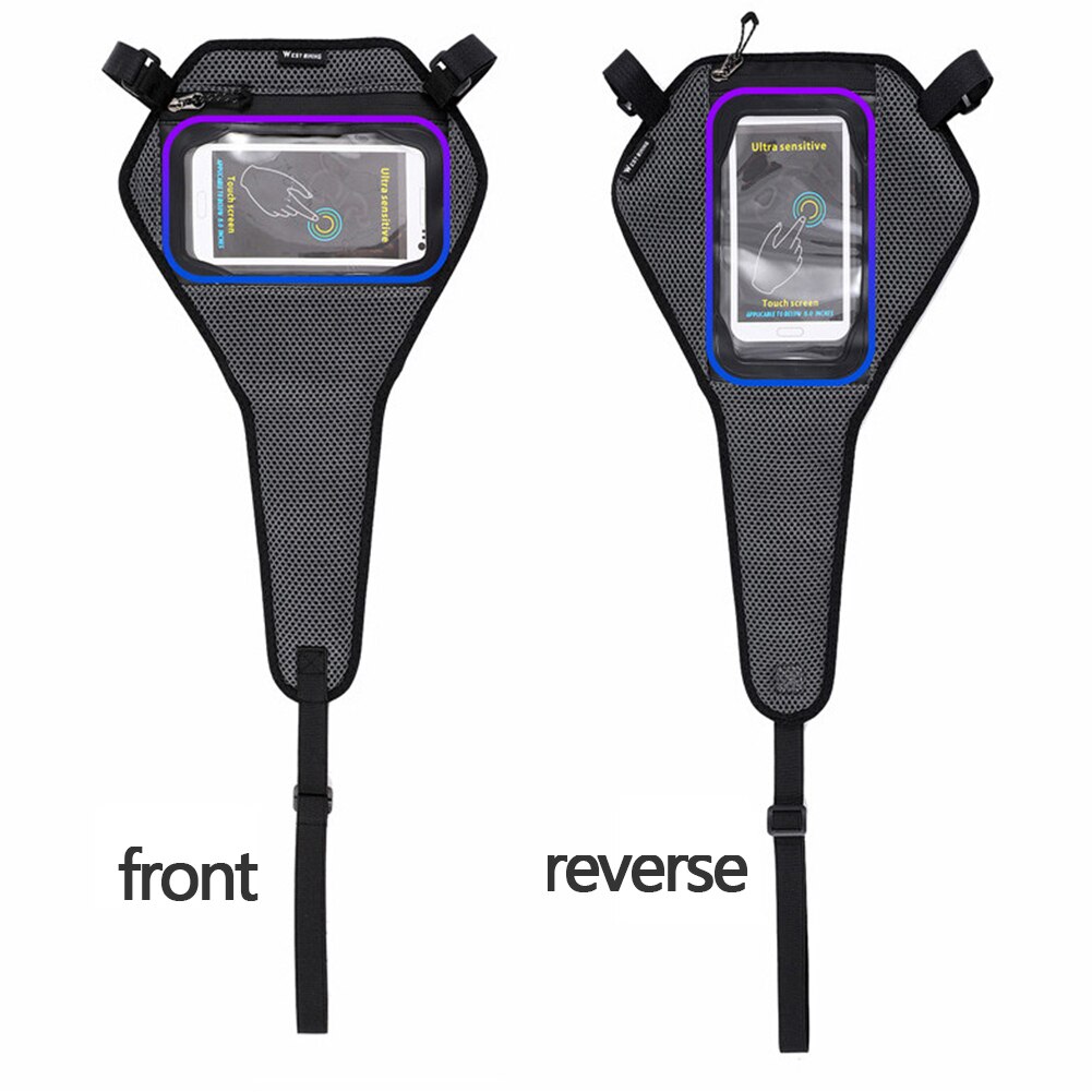 Waterproof Bike Sweat Cover Indoor Cycling Catcher With Phone Pouch Durable Universal Trainer Frame Guard Net Strap Accessories