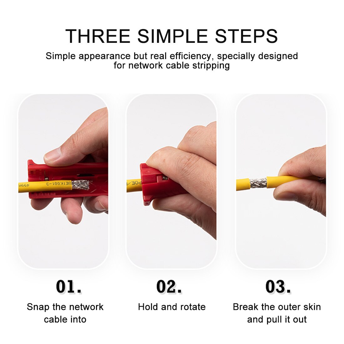 Multi-function Electric Wire Stripper Pen Rotary Coaxial Wire Cord Cutter Pen Stripping Machine Pliers Tool for Cable Puller
