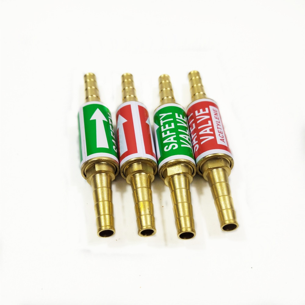 Flashback Arrestor Oxygen Acetylene/Fuel Safety Valve Welding/Cutting Torch 8mm/0.31" or 6mm/0.24" Hose Flame Buster