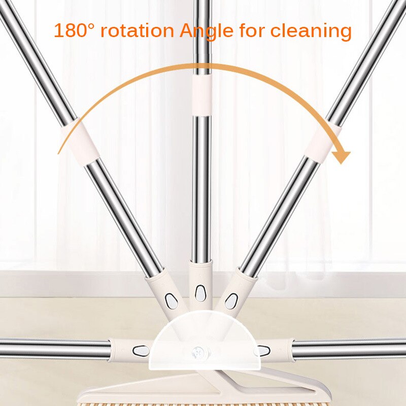 Foldable And Standing Broom And Dustpan Set Combination With Extendable Broomstick Cleaning Broom Dustpan Set For Home