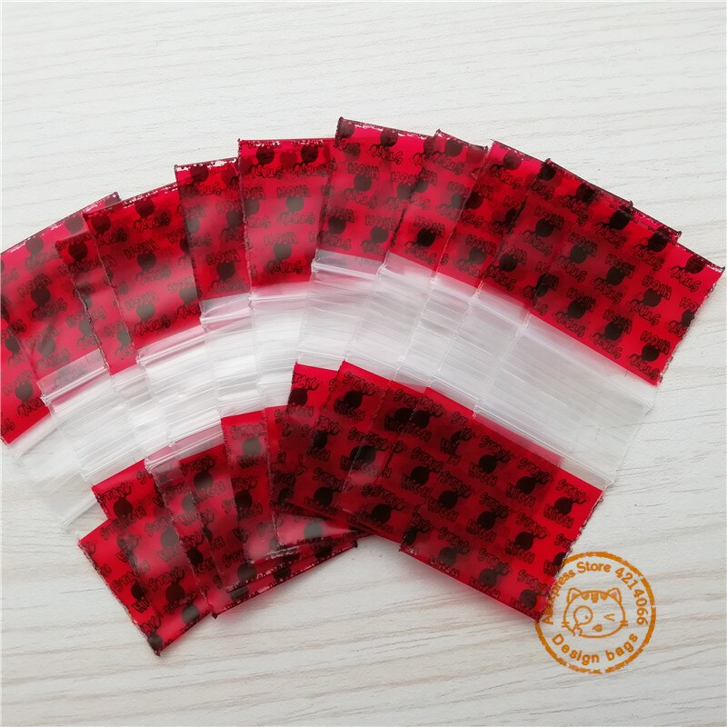 100 sztuk opakowanie strunowe wielokrotnego zamykania 1 &quot;X1&quot; kolorowe fioletowe mini torby z zamkiem błyskawicznym 5mil 1010 D030: stay high