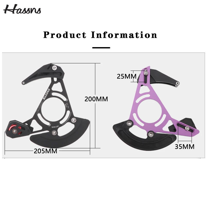 HASSNS mtb kettinggeleider ISCG05 03 BB Mount Fietsketting guard protector Fiets Enkel Kettingblad 32 T 34 T 36 T 38 T Tandwiel Plaat