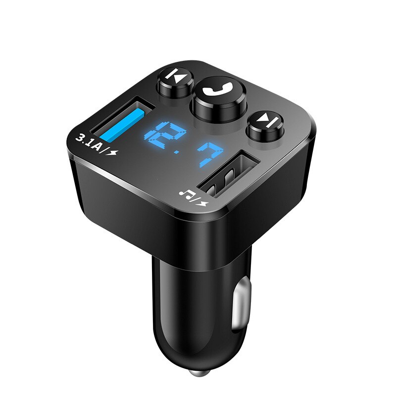 Lecteur MP3 Bluetooth pour voiture, transmetteur FM, mains libres, musique U Disk, Version compatible avec Bluetooth 5.0