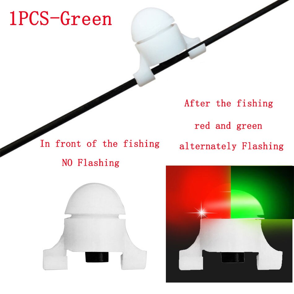 Night Fishing Bite Luminous Alarm Electronic LED Light Fishing Bite Alarms Fishing Line Gear Automatic Fishing Alert Indicator: E