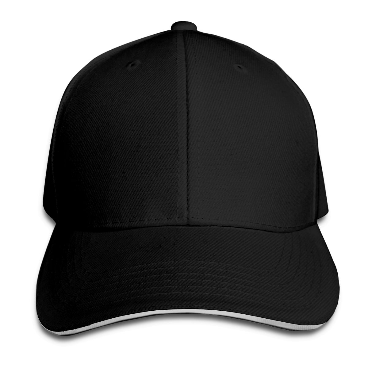 Gorra de camionero ajustable para hombre y mujer, gorra negra, blanca y roja, a la: Negro