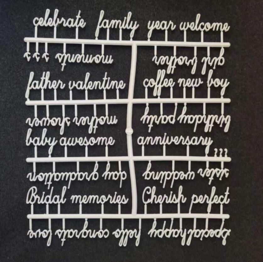 Beautiful Felt Letter Board Wooden Frame Changeable Symbols Numbers Characters Message Boards for Home Office（Only Letters）