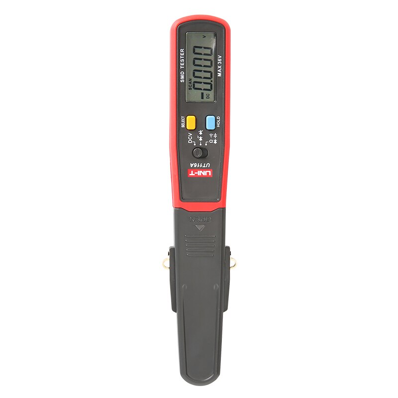 UNI-T UT116A SMD Tester Meter Multimeter Rotable Tweezer Resistance Capacitance LED Diode Continuity Battery Tester
