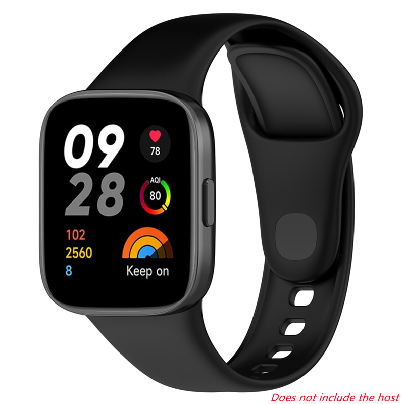 Siliconr rem til xiaomi redmi watch 3 udskiftningsrem redmi watch 3 active dobbeltfarvet blødt tpu + pc-etui armbånd armbånd