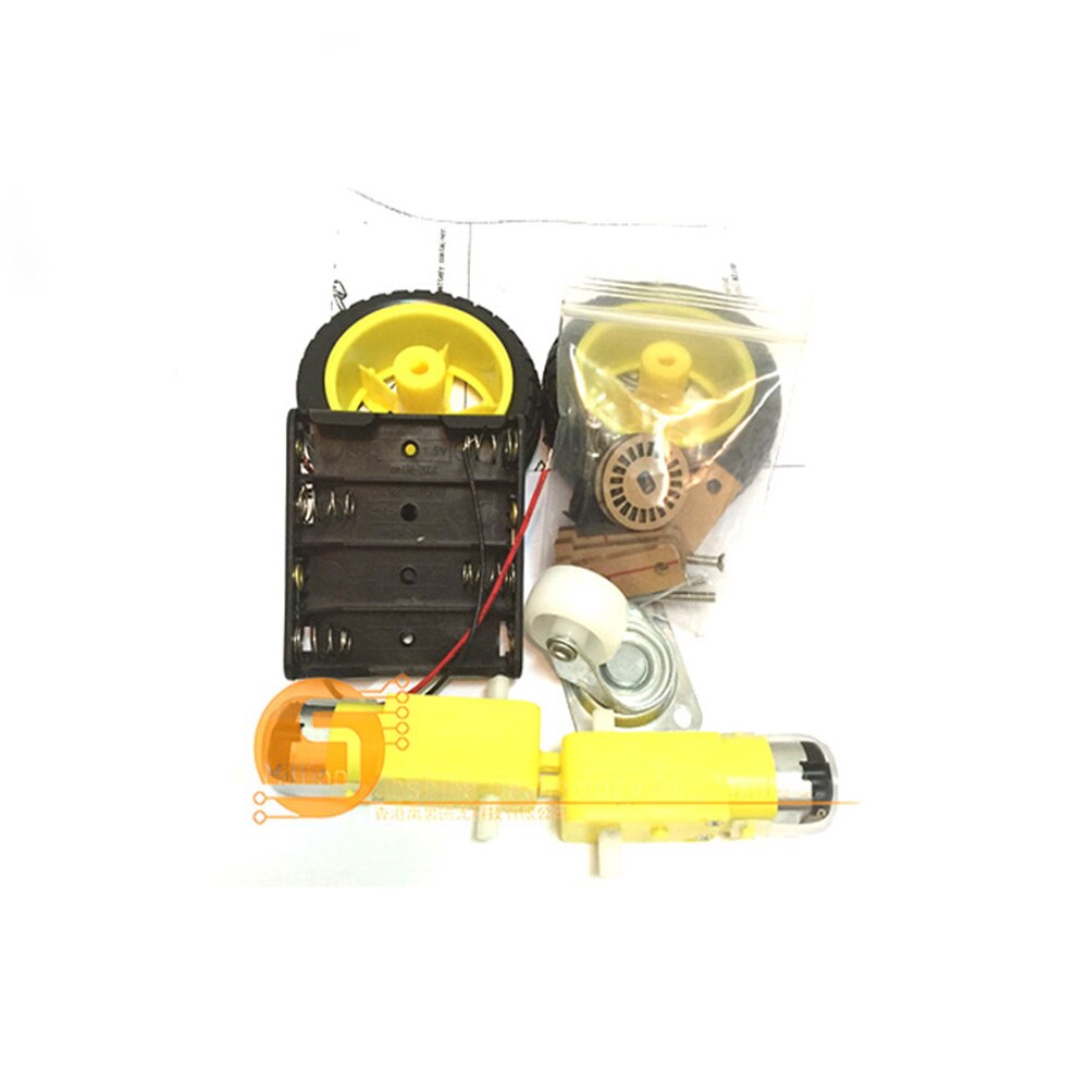 2WD Robot Smart Car Chassis Kits with Speed Encoder for Arduino 51 M26 DIY Education Robot Smart Car Kit