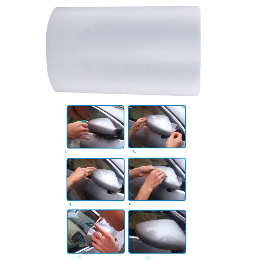 Película de cubierta de borde de alféizar de placa de puerta de coche, antiarañazos pegatina de PVC transparente,