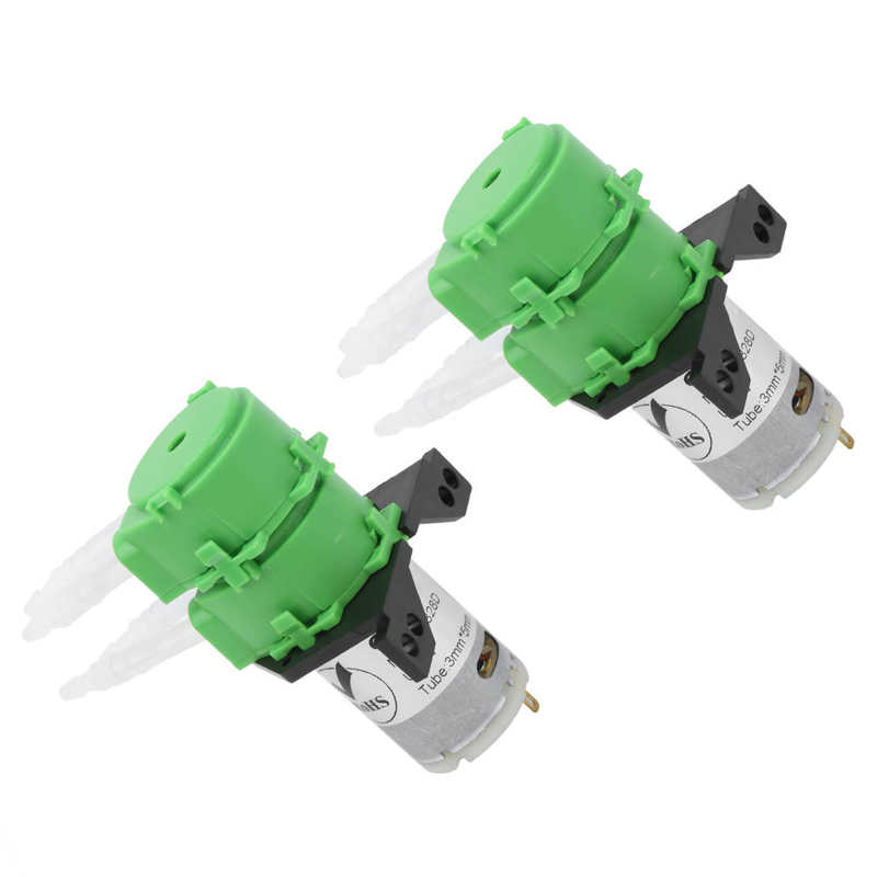 3 x 5mm Peristaltic Pump Peristaltic Pump Double Head Mini Liquid Water Dosing For Fish Tank Aquarium