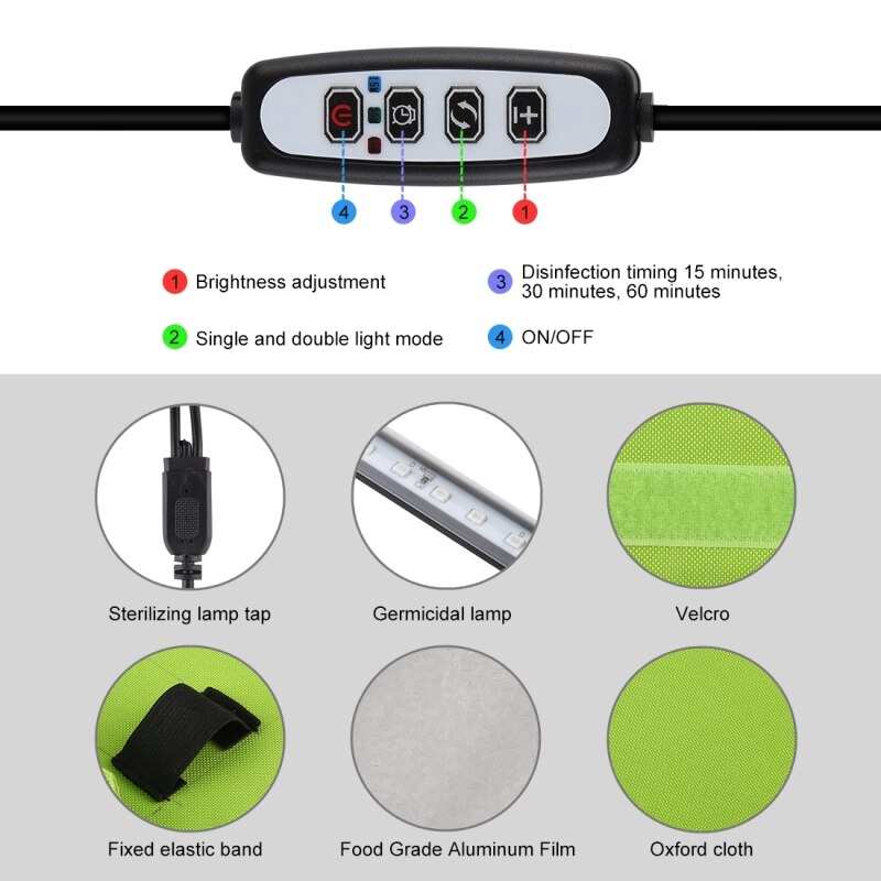 UV Disinfection Package Ozone LED UV Light Disinfection Sterlizer Package Portable Tent Box Home Cleaning Prevention Keep Health