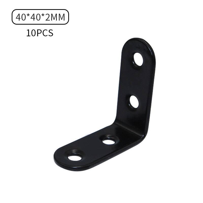 90 Angle L Shaped Shelf Bracket L Bracket Corner Code Wall Mount: 4x4cm
