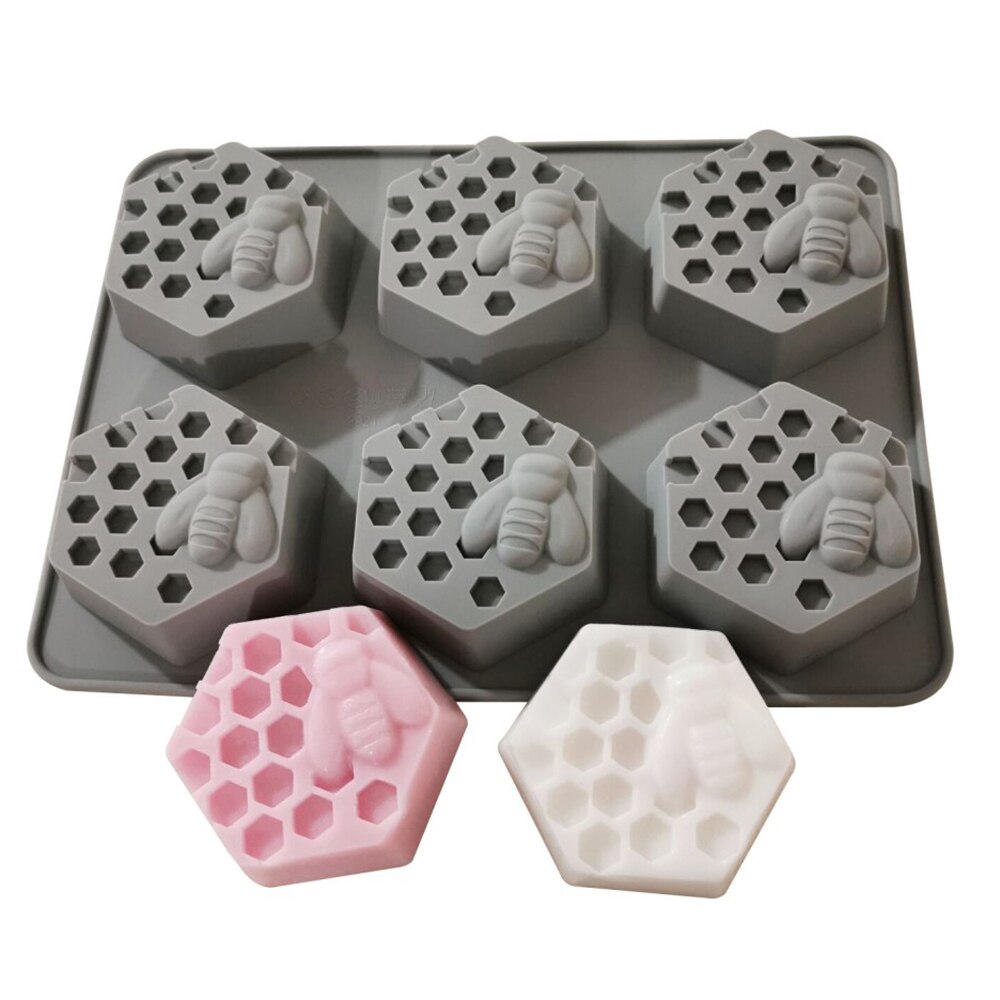 Food Grade Silicone Soap Mold Circle Hole Honeycomb Cake Chocolate Mold Mould for Frozen Microwave Oven Baking Pan Make Supplies