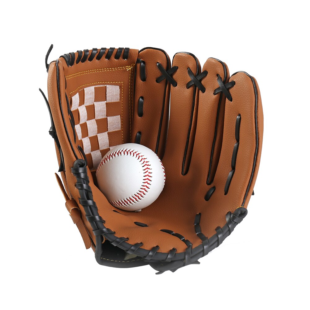 1pc Useful Thicken Infield Pitcher Baseball Glove Softball Glove for Adolescents: Brown 11.5 Inch