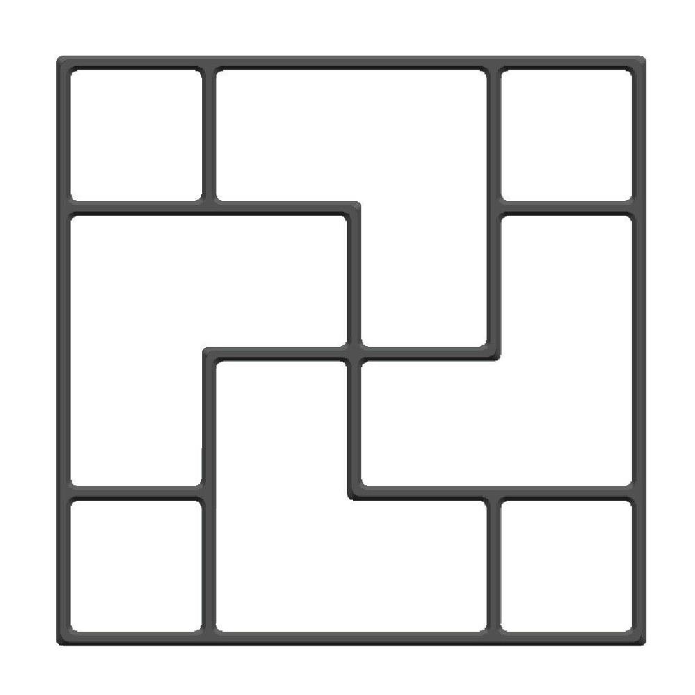 Concrete Molds Garden Floor DIY Paving Mould Home Garden Path Maker Manually Cement Brick Stepping Driveway Stone Road Mold Tool