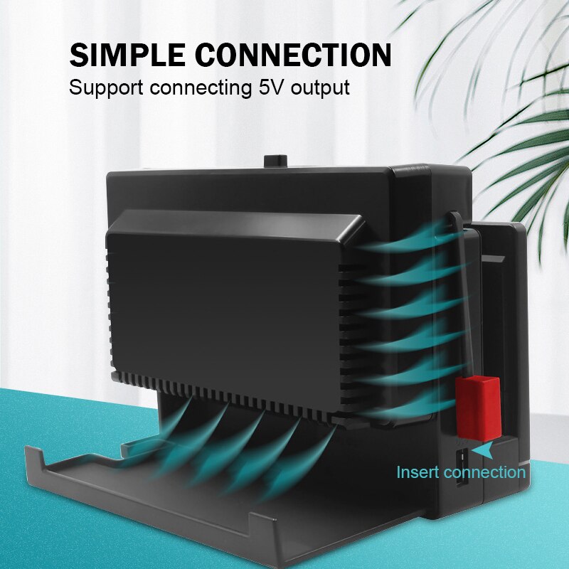 USB ventilador de refrigeración nintendo switch Dual disipador de calor soporte pared nintendo switch enfriador consola ventilador usb con interruptor de enfriamiento Base para NS accesorios de interruptor