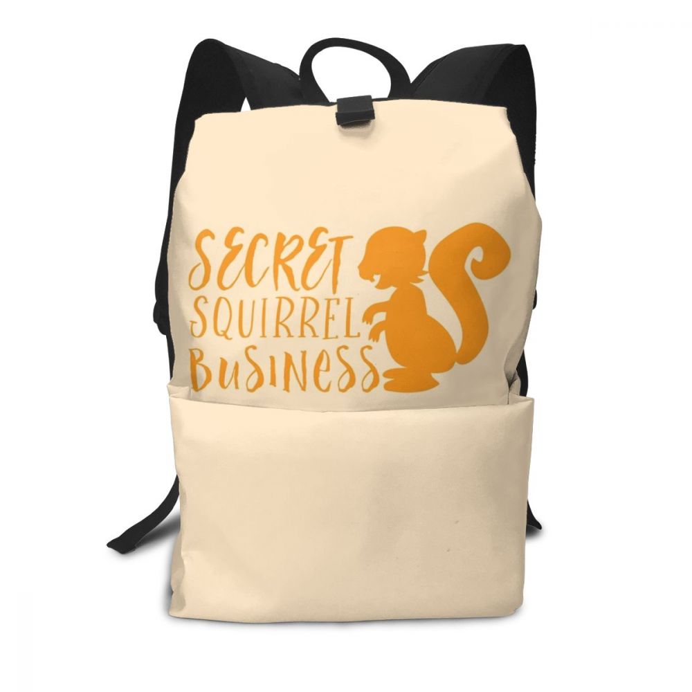 Mochila con estampado de ardilla para hombre y mujer, morral escolar de: Secret Squirrel B