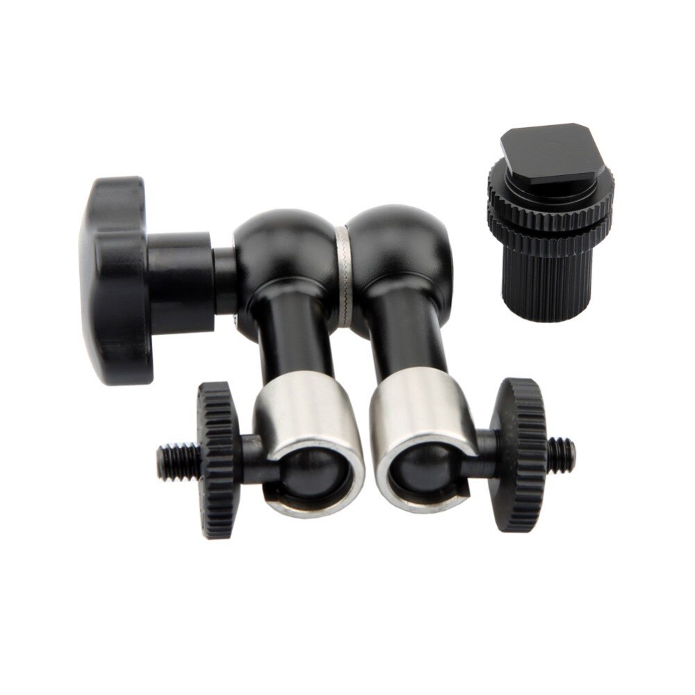 Niceyrig magic arm 1/4 " schroef cold shoe kogelkopbeugel arri rozet monitorbevestiging voor evf zoeker monitor camera rig