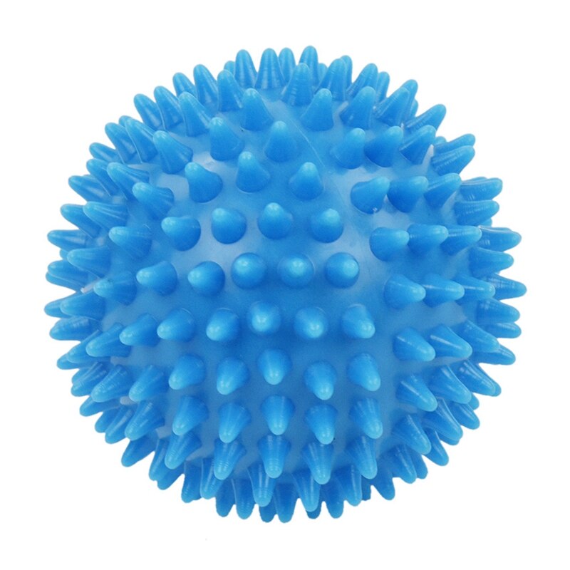 Spiky Massage Ball, 7.5cm (Sky Blue) &amp; Squeeze and Flex Finger Extension Trainer Therapy Stress Ball Training