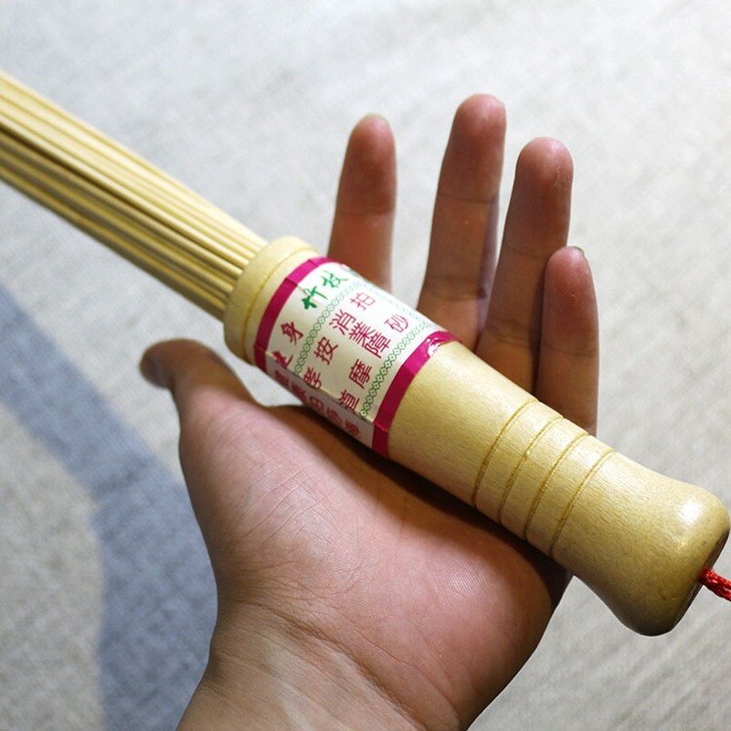 1Pc Natuurlijke Bamboe Pat Fitness Sticks Massage Ontspanning Masseur Hamer Stok Sticks Fitness Pat Milieu Houten Handvat